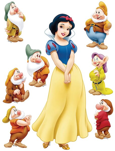 Dětská samolepka na zeď Disney Sněhurka | 65 x 85 cm | DDK869