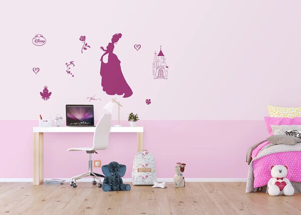 Dětská samolepka na zeď Disney Princezna a žabák | 65 x 85 cm | DDK873