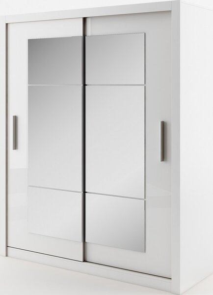 Casarredo - Komfort nábytek Šatní skříň IDEA 02 se zrcadlem, bílá