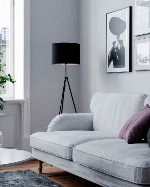 ByRydens 4100700-4000 - Stojací lampa RINA 1xE27/5W/230V černá