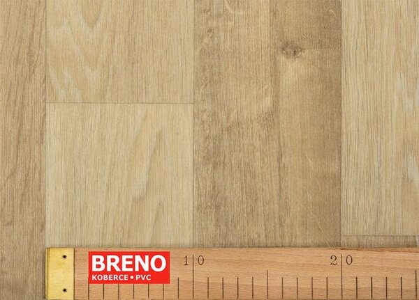 Breno PVC LINETEX Camargue 537 – světlé dřevo, šíře 200 cm