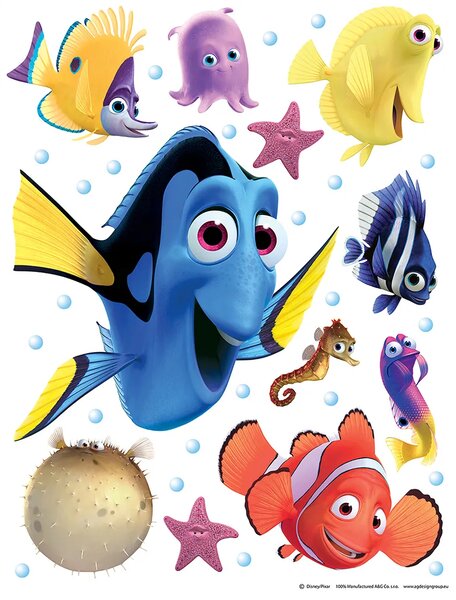 Dětská samolepka na zeď Disney Hledá se Nemo | 65 x 85 cm | DDK1705