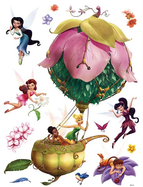 Dětská samolepka na zeď Disney Víly v Balónu | 65 x 85 cm | DDK884