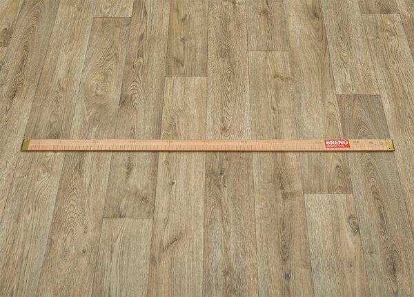 Breno PVC LINETEX Tavel 530 – tmavé dřevo, šíře 300 cm