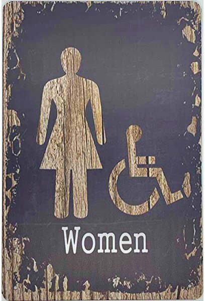 Cedule Toilet Woman
