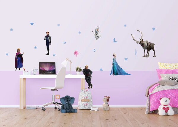 Dětská samolepka na zeď Disney Frozen – Všichni Přátelé | 65 x 85 cm | DDK1776