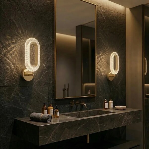 Toolight Nástěnné LED osvětlení G171-W zlaté