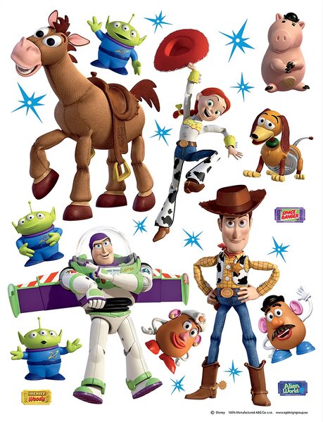 Dětská samolepka na zeď Disney Toy Story | 65 x 85 cm | DDK1771