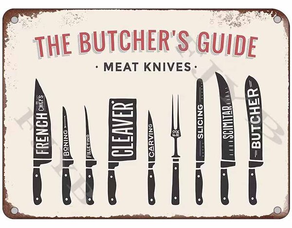 Cedule The Butchers Guide - Meat Knives