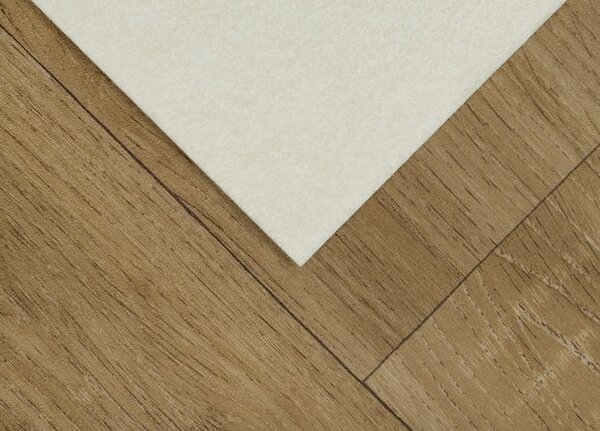 Breno PVC LINETEX Sorbonne 545 – tmavé dřevo, šíře 300 cm