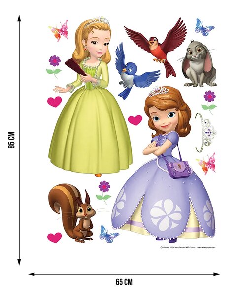 Dětská samolepka na zeď Disney Sofie | 65 x 85 cm | DDK1777
