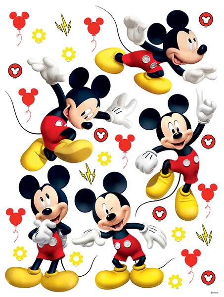 Dětská samolepka na zeď Disney Myšák Mickey | 65 x 85 cm | DDK2311
