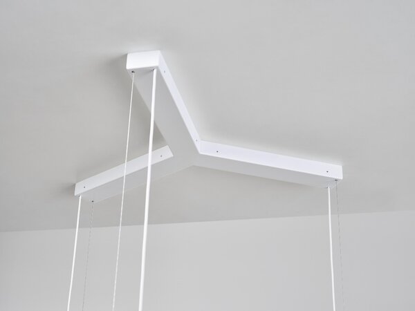Brokis Závěsné svítidlo Puro Contour triangle 800, PC1118 Stmívání, řízení: ON/OFF (bez stmívání), Barva skla: Triplex opál, Povrchová úprava baldachýnu a montury: kov - černý matný komaxit