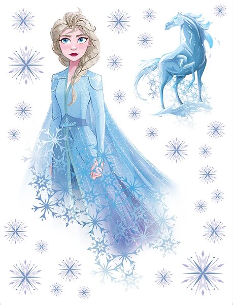 Dětská samolepka na zeď Disney Frozen – kreslené postavy | 65 x 85 cm | DDK2318