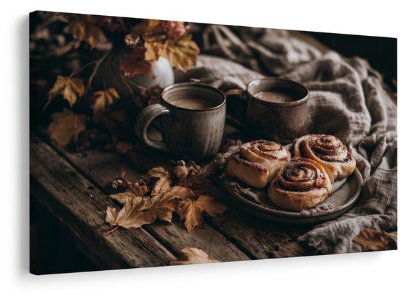 Obraz podzimní hygge s kávou