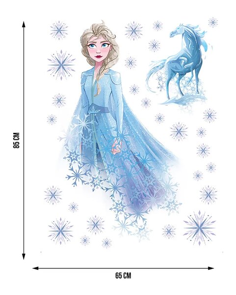 Dětská samolepka na zeď Disney Frozen – kreslené postavy | 65 x 85 cm | DDK2318