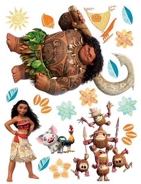 Dětská samolepka na zeď Disney Vaiana (Moana) | 65 x 85 cm | DDK2302
