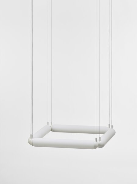 Brokis Závěsné svítidlo Puro Contour square 600, PC1057 Stmívání, řízení: ON/OFF (bez stmívání), Barva skla: Triplex opál, Povrchová úprava baldachýnu a montury: kov - černý matný komaxit