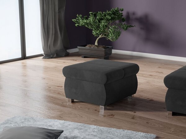 Taburet Kanton malý, Potah: ekokůže Soft 011 + Casablanca 2314 Mirjan24 5902928713879
