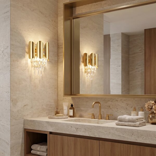 Toolight Nástěnné designové osvětlení SWE102-W zlaté
