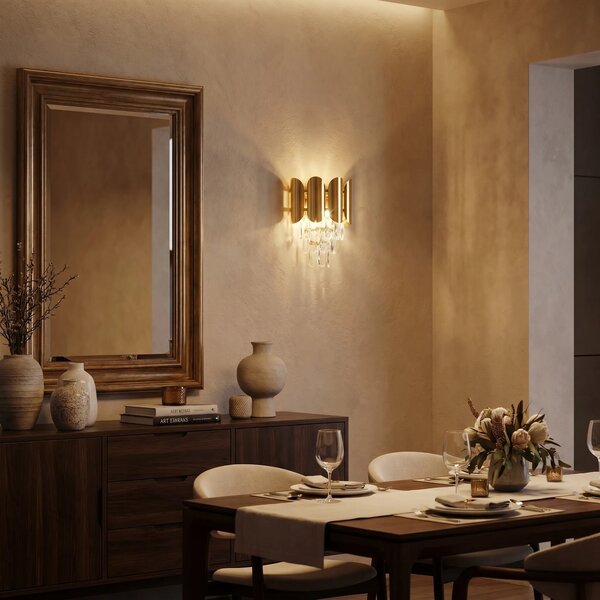 Toolight Nástěnné designové osvětlení SWE102-W zlaté
