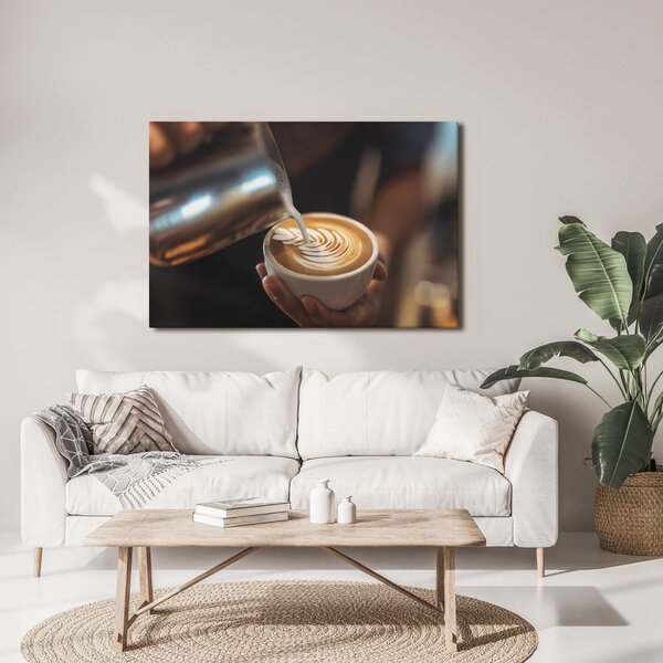 Obraz latte art v šálku