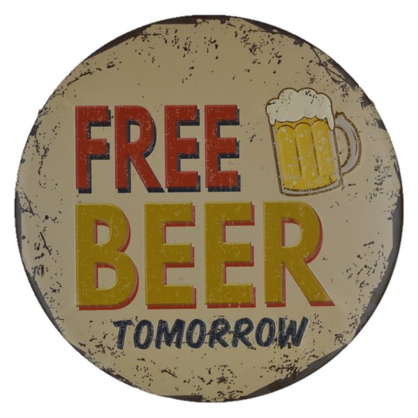 Cedule značka Free Beer Tomorrow