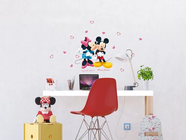 Dětská samolepka na zeď Minnie A Mickey, Disney | 30 x 30 cm | DDKS 1085
