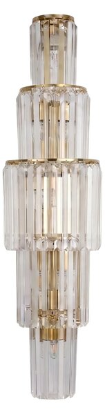 Toolight Nástěnné osvětlení Crystal SWE097-W 80 cm zlaté
