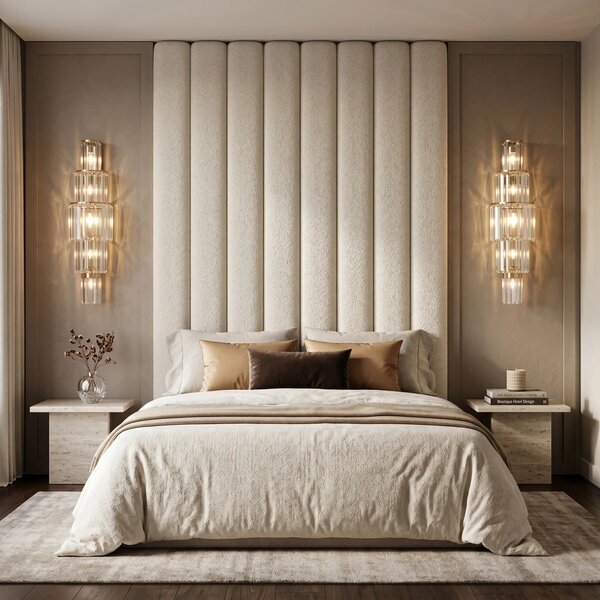 Toolight Nástěnné osvětlení Crystal SWE097-W 80 cm zlaté