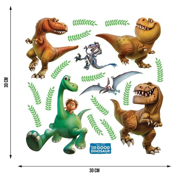 Dětská samolepka na zeď Hodný Dinosaurus, Disney | 30 x 30 cm | DDKS 1094