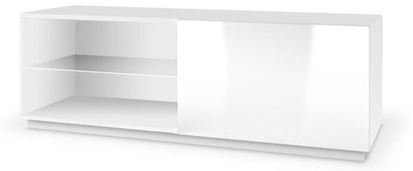 RTV stolek LIVO 120 bílá lesk (38 x 120) cm