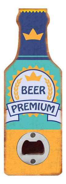 Ceduľa Otvárač na fľaše Beer Premium 20x7x1 cm
