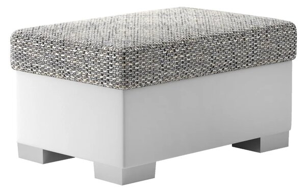 Taburet ROKO (85 x 38) cm – s úložným prostorem cappucino / bílá