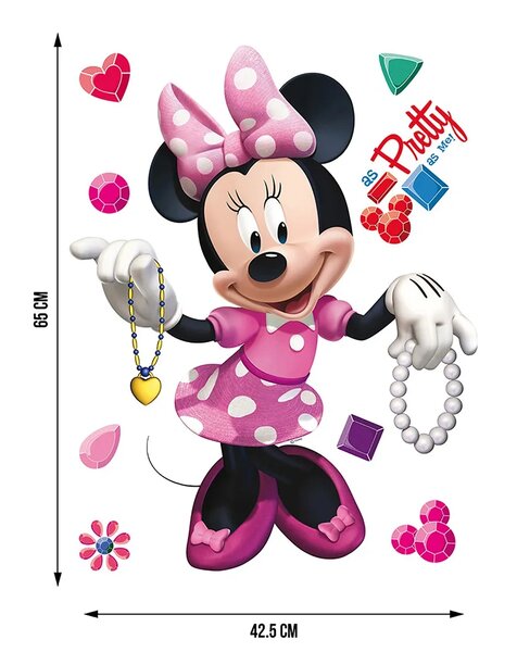 Dětská samolepka na zeď Minnie, Disney | 42.5 x 65 cm | DDK 1754