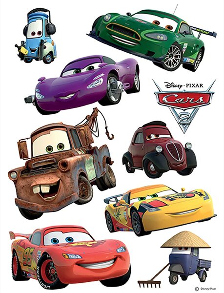 Dětská samolepka na zeď Auta – Všichni Kamarádi, Disney | 42.5 x 65 cm | DDK 1752
