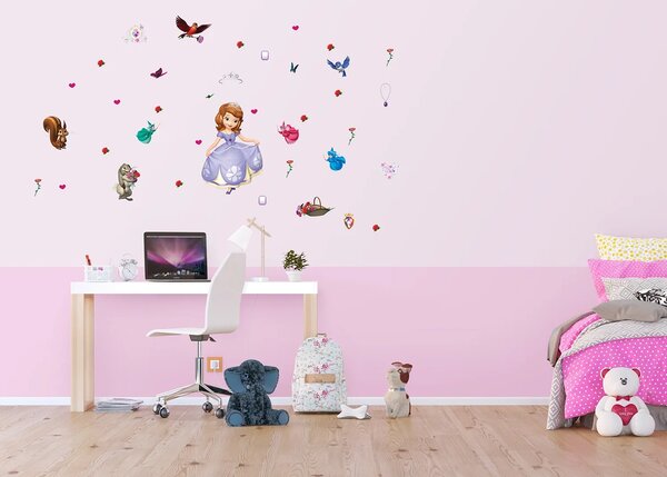 Dětská samolepka na zeď Sofie, Disney | 42.5 x 65 cm | DDK 1738