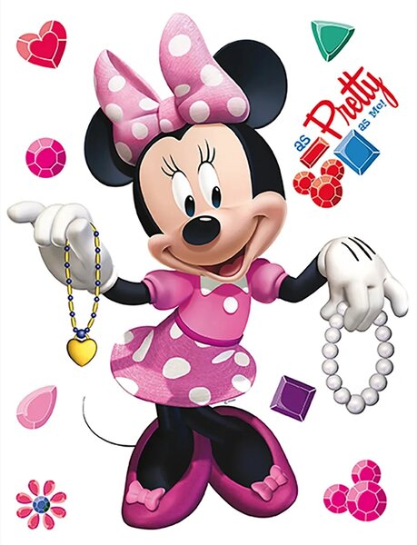 Dětská samolepka na zeď Minnie, Disney | 42.5 x 65 cm | DDK 1754