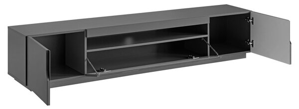 RTV stolek ASTON grafit mat (200 x 41,5) cm