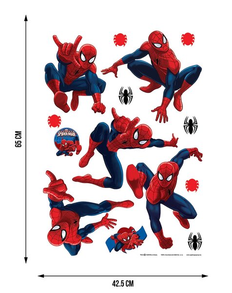 Dětská samolepka na zeď Marvel Spider-Man, Disney | 42.5 x 65 cm | DDK 1762