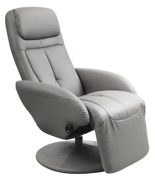 Relaxační křeslo OPTIMA šedá (77 x 101) cm – polohovatelné opěradlo