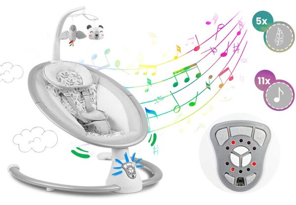 Multifunkční dětské houpací křeslo s melodiemi