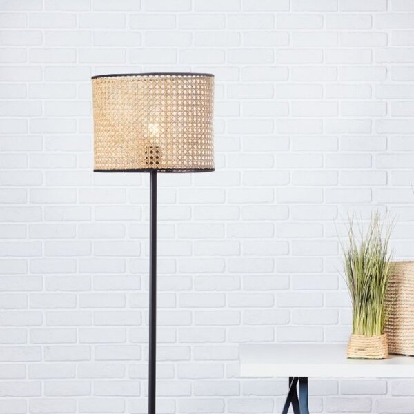 Brilliant 99091/09 Stojací lampa WILEY přírodní RATAN