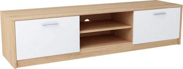 RTV stolek RENDA 160 dub sonoma/bílá (160 x 36) cm
