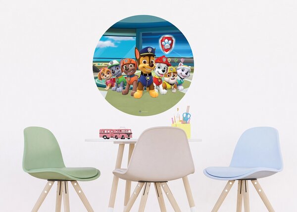 Samolepící vliesová fototapeta na zed' Tlapková Patrola ve Strážní Věži | 70 x 70 cm | DCRD5803