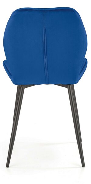 Jídelní židle Pelor, modrá / černá