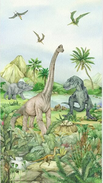 Dětská vliesová fototapeta na zed' Dino | 150 x 270 cm | DFTD2P5603