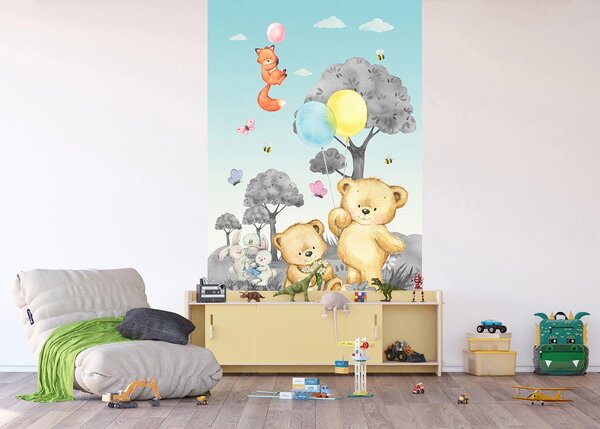 Dětská vliesová fototapeta na zed' Zvířecí Dýchánek | 150 x 270 cm | DFTD2P5609