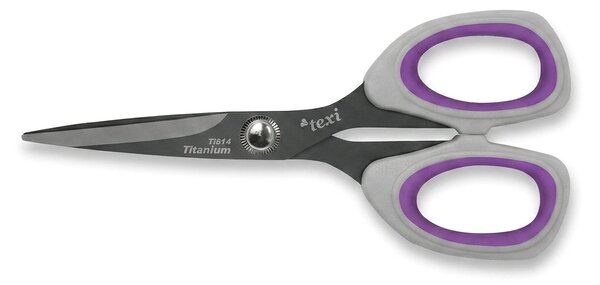 Krejčovské nůžky TEXI TITANIUM Ti514, s ergonomickou rukojetí, délka ostří 6,7cm, celková délka 13 cm
