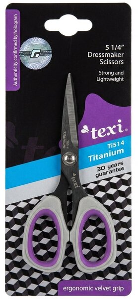 Krejčovské nůžky TEXI TITANIUM Ti514, s ergonomickou rukojetí, délka ostří 6,7cm, celková délka 13 cm